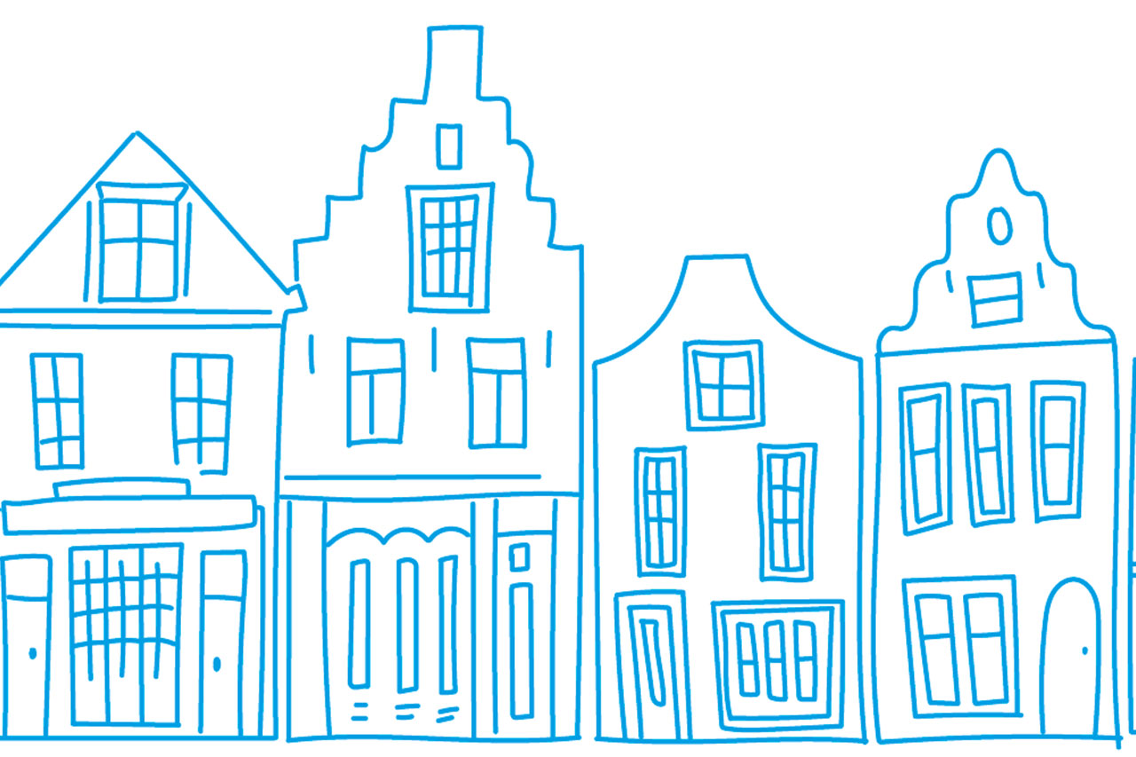 Repeated dolls house illustration